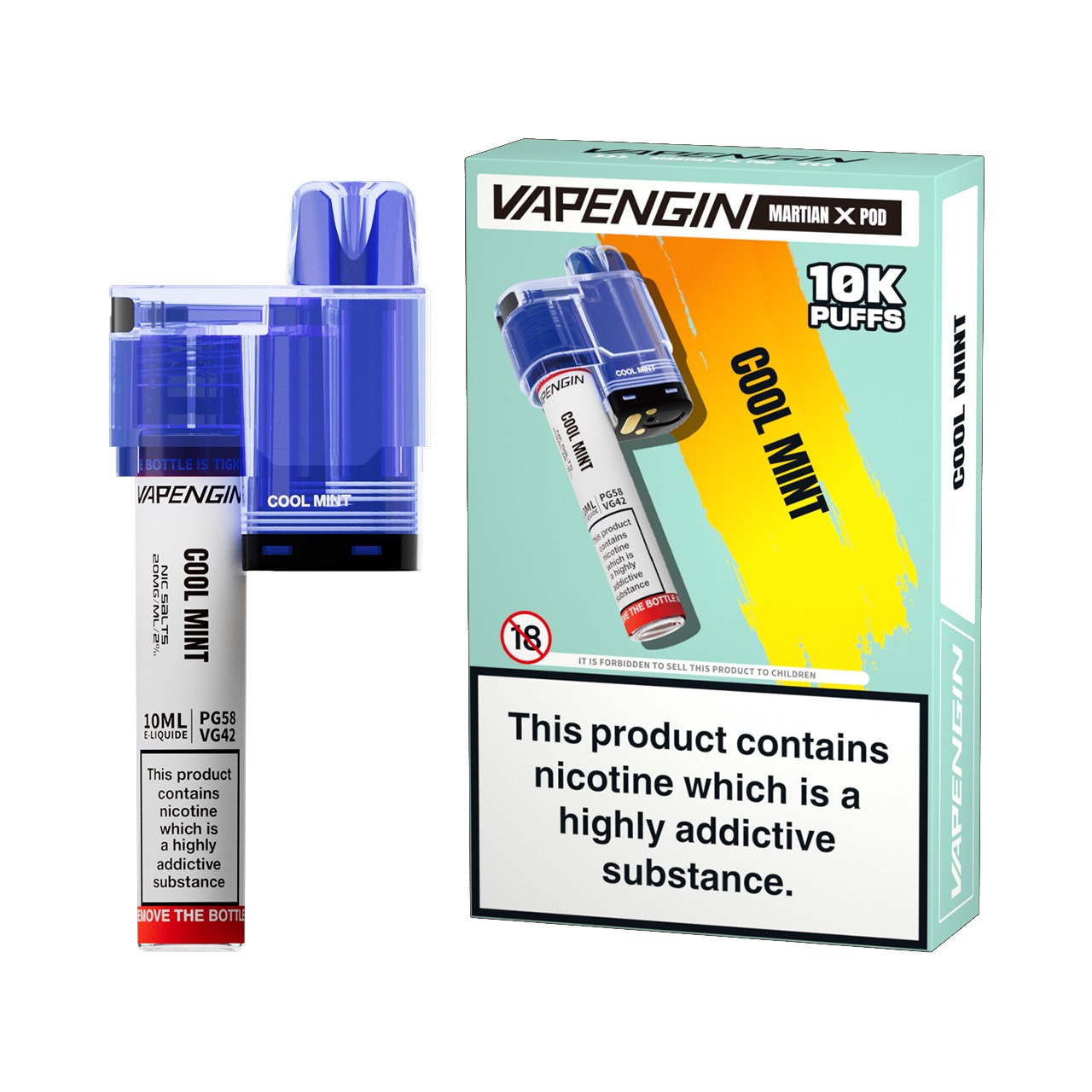 Vapengin Martian X – Prefilled Pod – Cool Mint