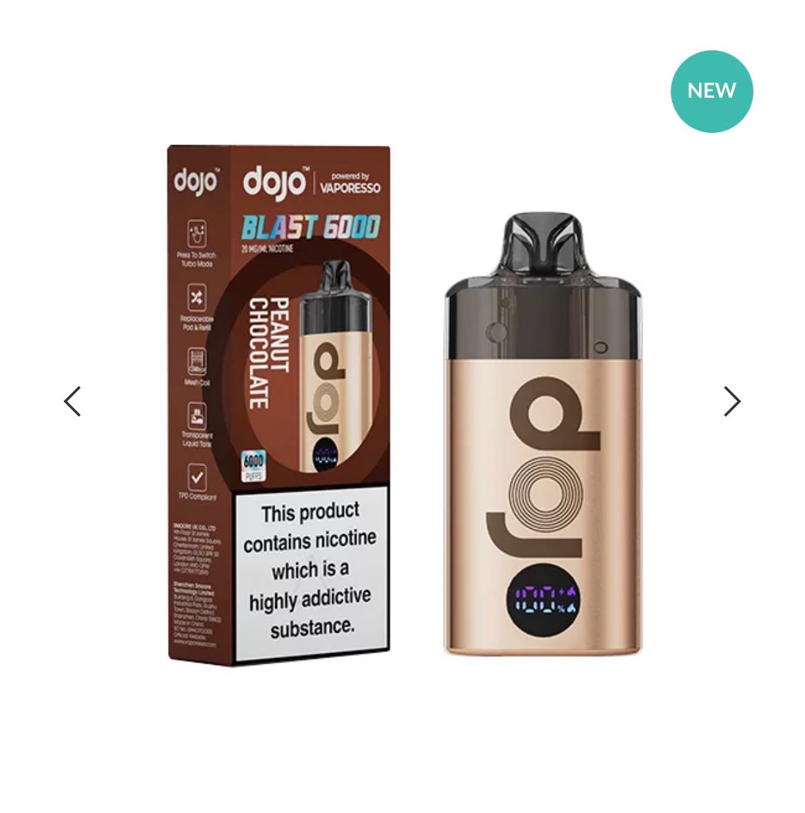 Dojo Blast 6000 Kit – Peanut Chocolate