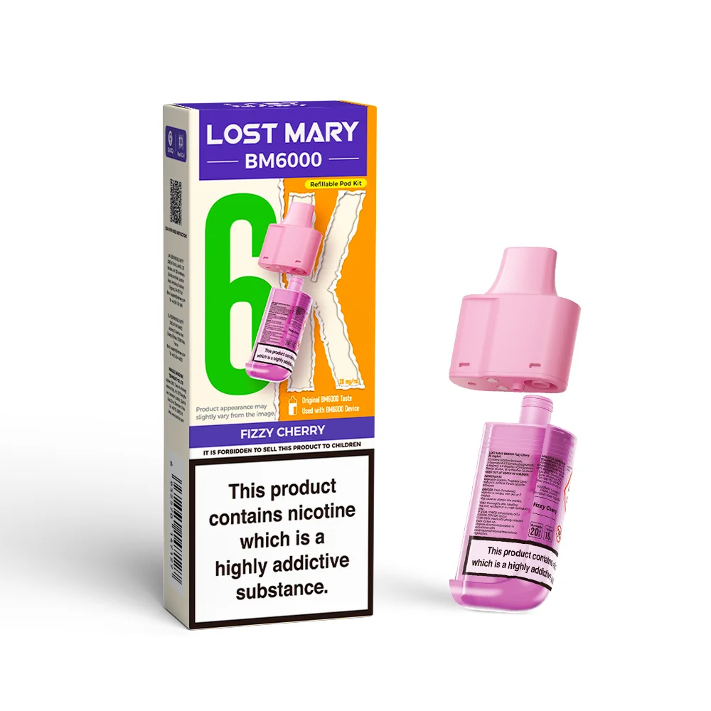Lost Mary BM6000 – Refill Pod – Fizzy Cherry