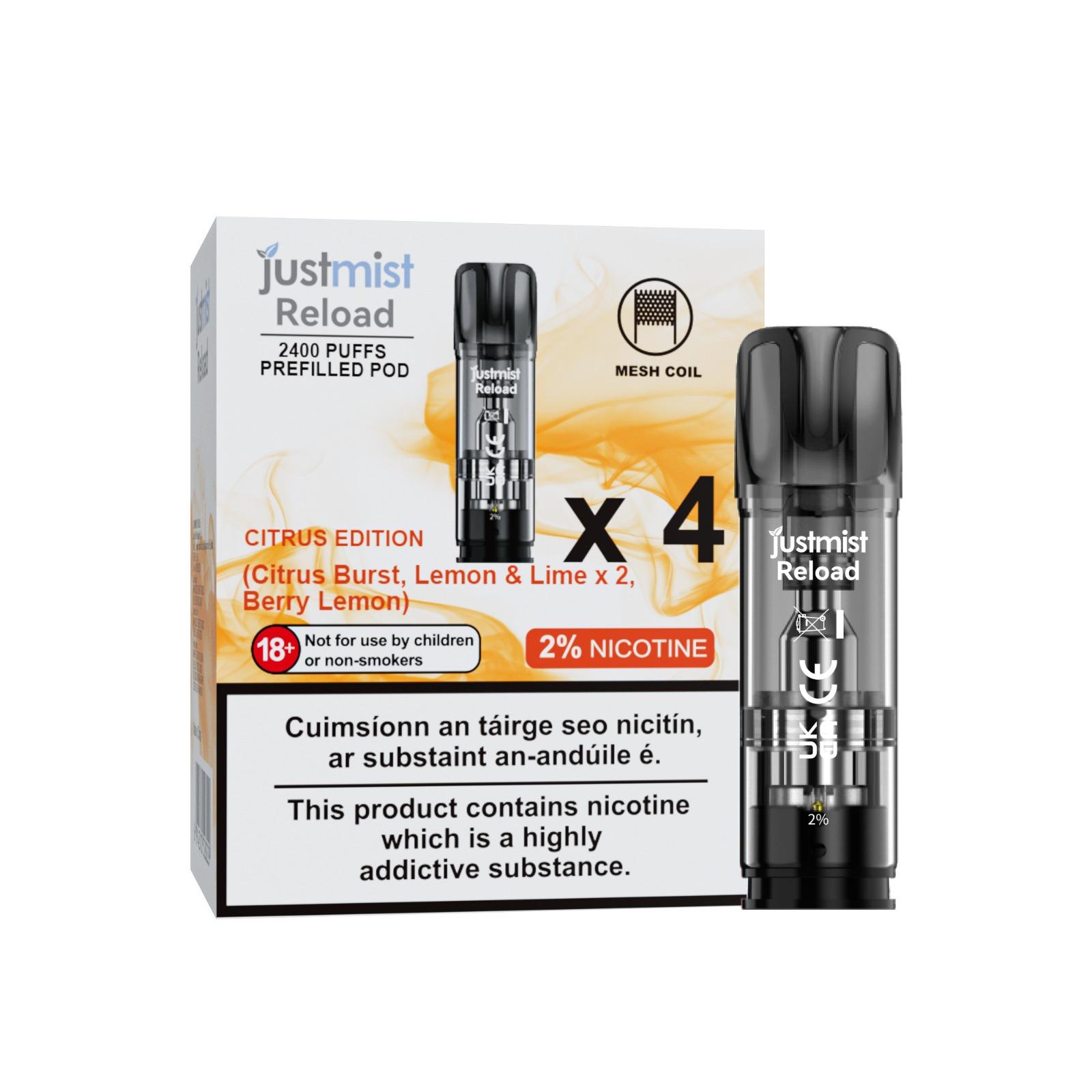 Just Mist Reload Pre-filled Pod – Citrus Edition