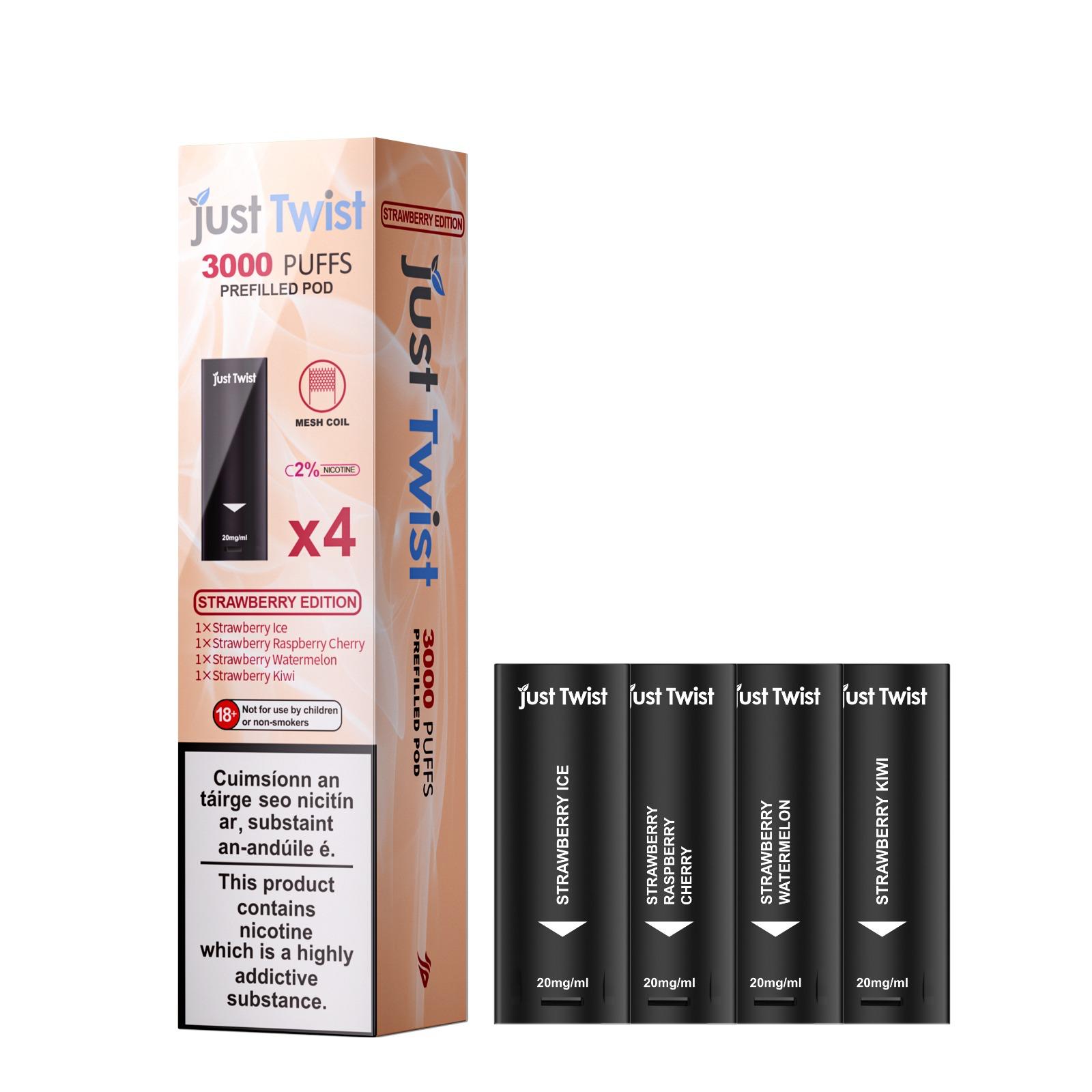 Just Twist – Prefilled Pod – Strawberry Edition