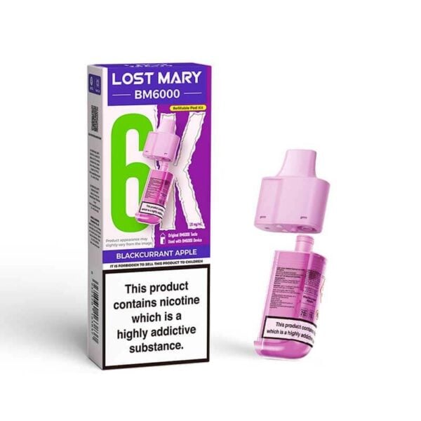 Lost Mary BM6000 – Refill Pod – Blackcurrant Apple