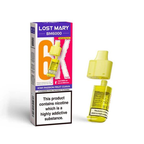 Lost Mary BM6000 – Refill Pod – Kiwi Passionfruit Guava