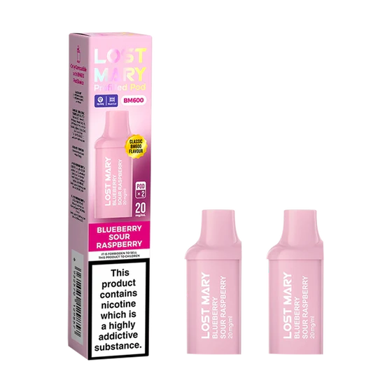 Lost Mary BM600 – Prefilled Pod – Blueberry Sour Raspberry