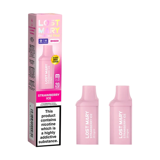 Lost Mary BM600 – Prefilled Pod – Strawberry Ice