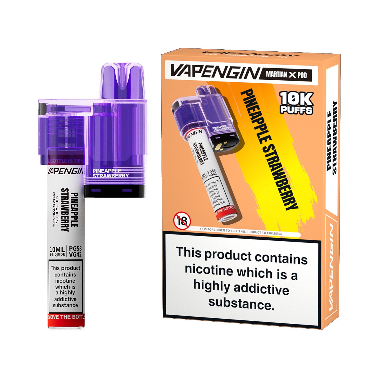 Vapengin Martian X – Prefilled Pod – Pineapple Strawberry