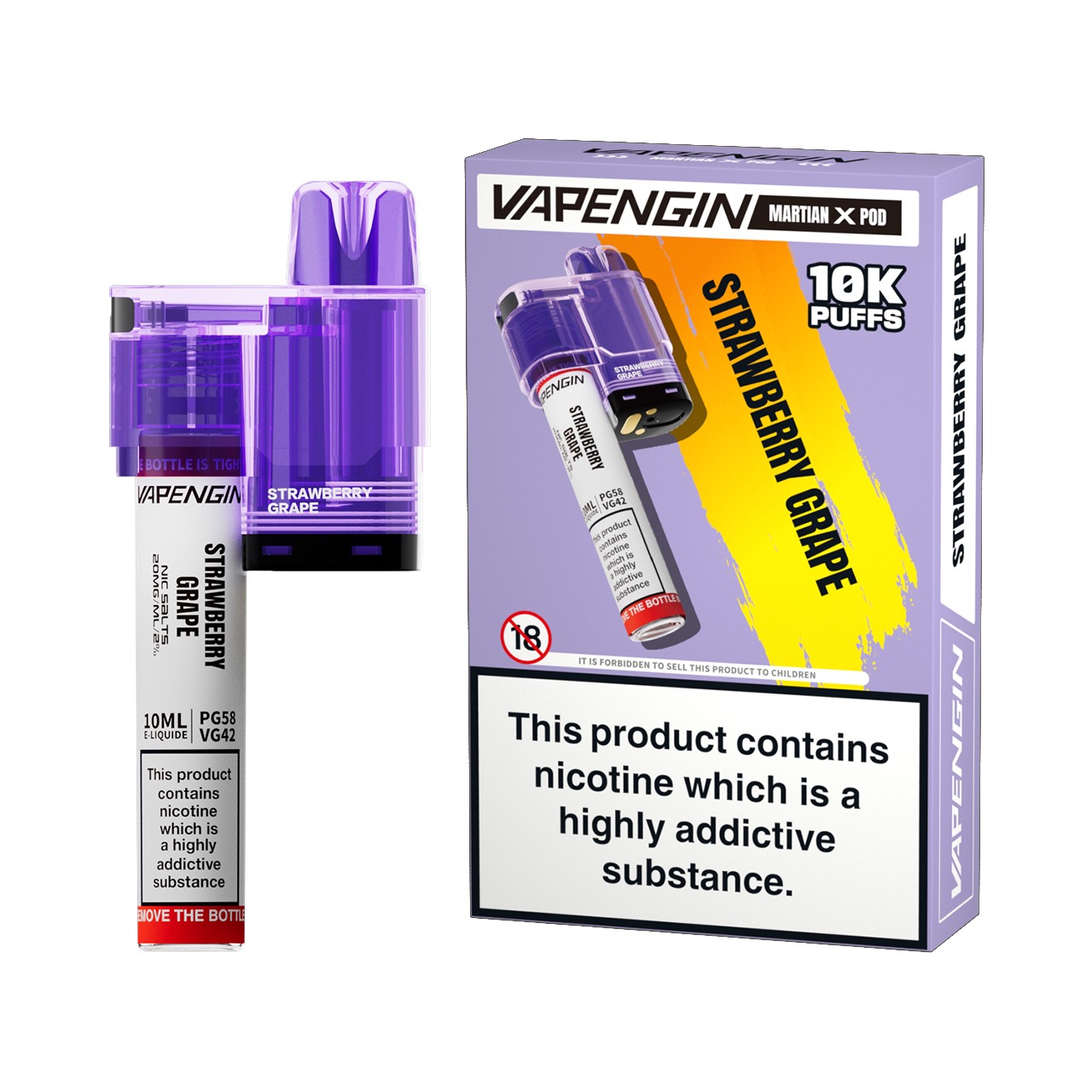 Vapengin Martian X – Prefilled Pod – Strawberry Grape