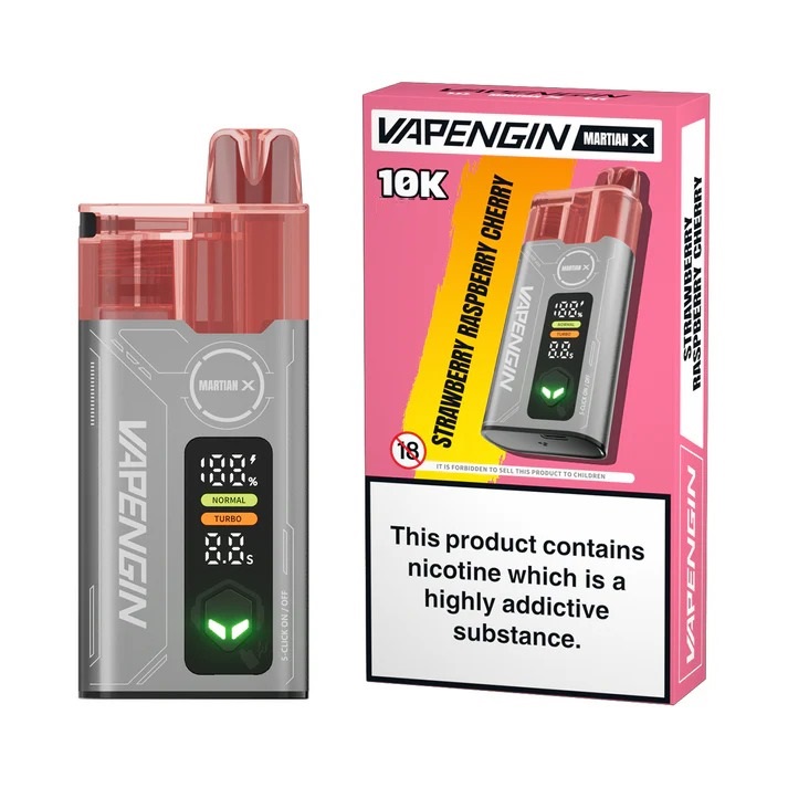 Vapengin Martian X – Prefilled Pod Kit – Strawberry Raspberry Cherry