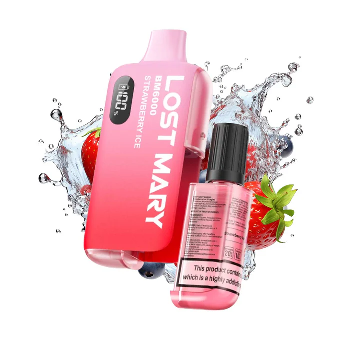 Lost Mary BM6000 – Refillable Pod Kit – Strawberry Ice
