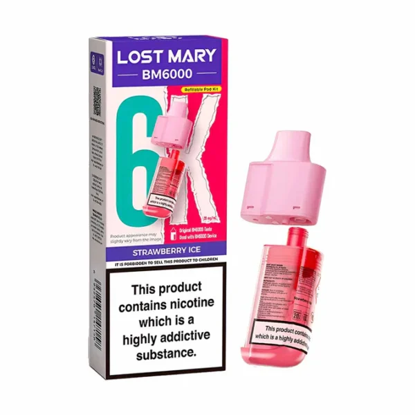 Lost Mary BM6000 – Refill Pod – Strawberry Ice