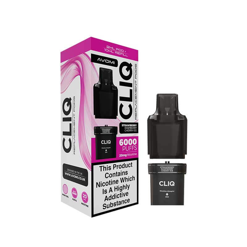 Avomi Cliq Prefilled Pod – Strawberry Raspberry Cherry