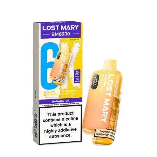 Lost Mary BM6000 – Refillable Pod Kit – Banana Ice