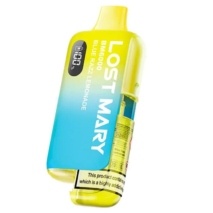 Lost Mary BM6000 – Refillable Pod Kit – Blue Razz Lemonade
