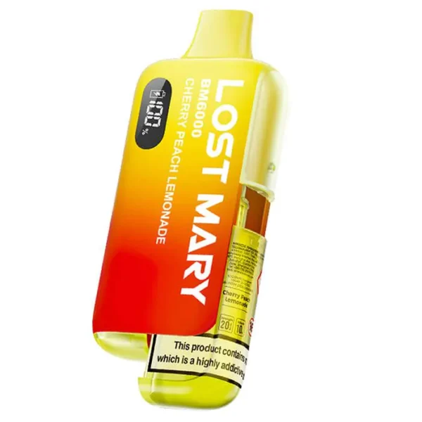 Lost Mary BM6000 – Refillable Pod Kit – Cherry Peach Lemonade