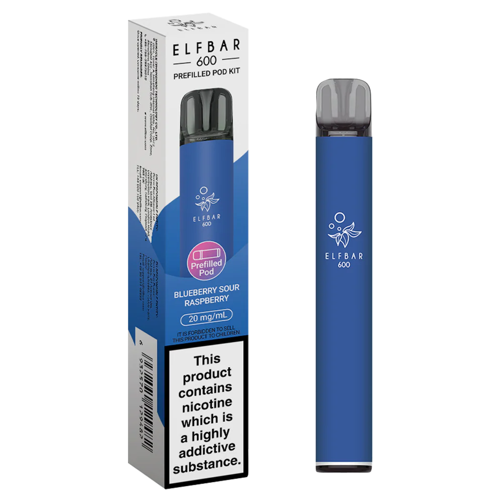 Elfbar 600 Prefilled Pod Kit – Blueberry Sour Raspberry