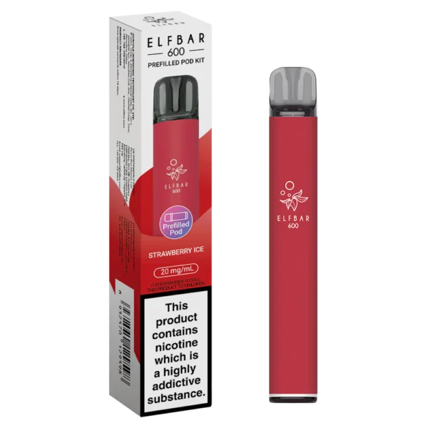 Elfbar 600 Prefilled Pod Kit – Strawberry Ice