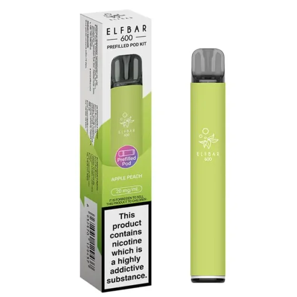 Elfbar 600 Prefilled Pod Kit – Apple Peach