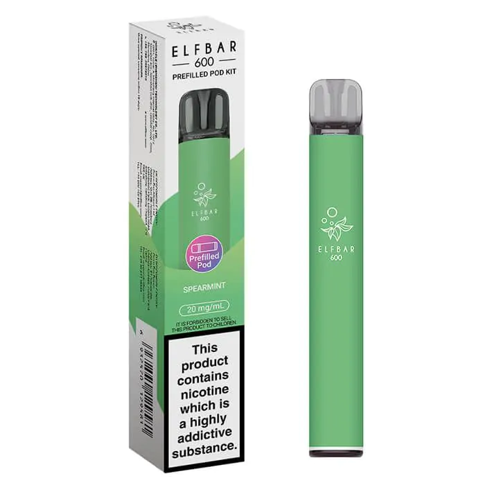 Elfbar 600 Prefilled Pod Kit – Spearmint