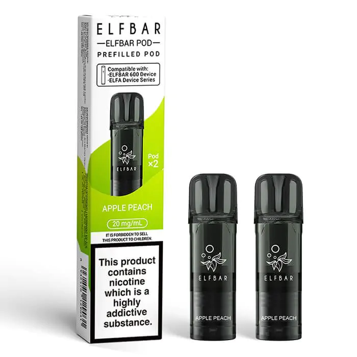 Elfbar 600 Prefilled Pods – Apple Peach
