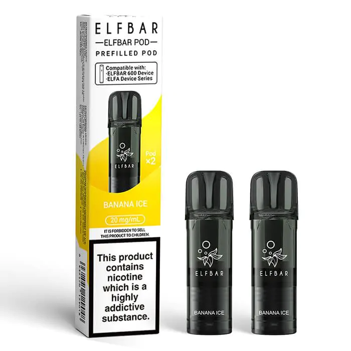Elfbar 600 Prefilled Pod – Banana Ice