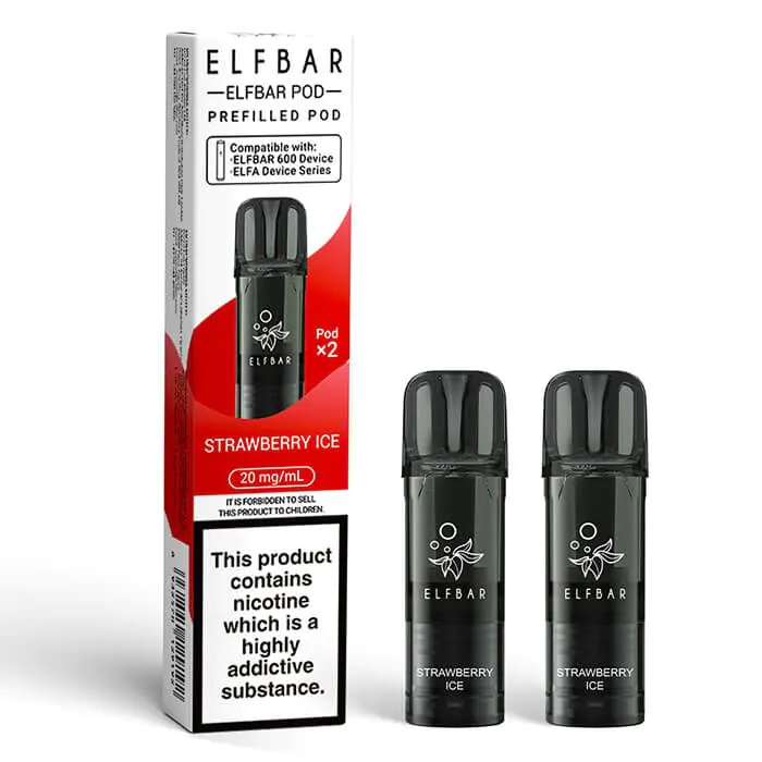 Elfbar 600 Prefilled Pod – Strawberry Ice