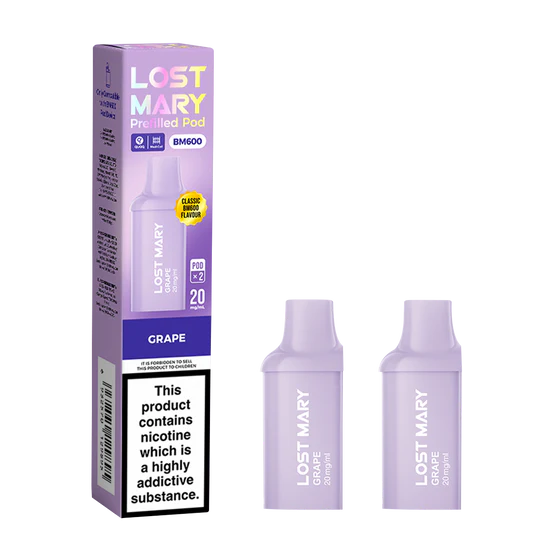 Lost Mary BM600 -Prefilled Pod – Grape