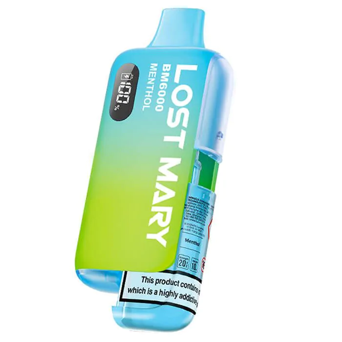 Lost Mary BM6000 – Refillable Pod Kit – Menthol
