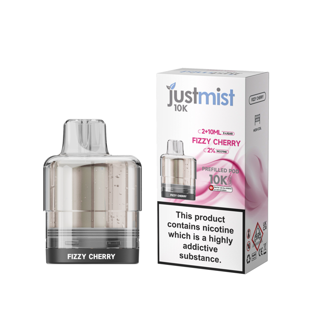 Just Mist 10K – Prefilled Pod – Fizzy Cherry