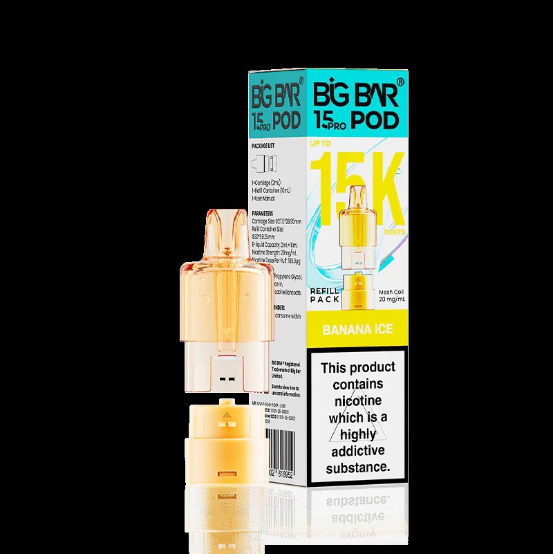 Big Bar 15K Pro Refill Pod – Banana Ice
