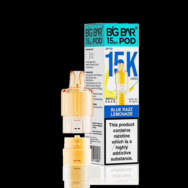 Big Bar 15K Pro Refill Pod – Blue Razz Lemonade
