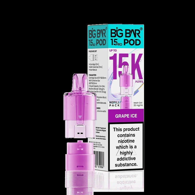 Big Bar 15K Pro Refill Pod – Grape Ice