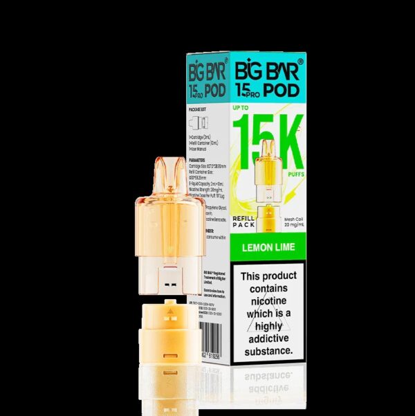 Big Bar 15K Pro Refill Pod – Lemon Lime