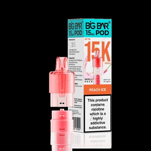 Big Bar 15K Pro Refill Pod – Peach Ice
