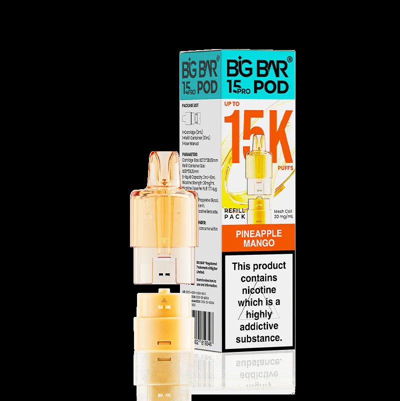 Big Bar 15K Pro Refill Pod – Pineapple Mango