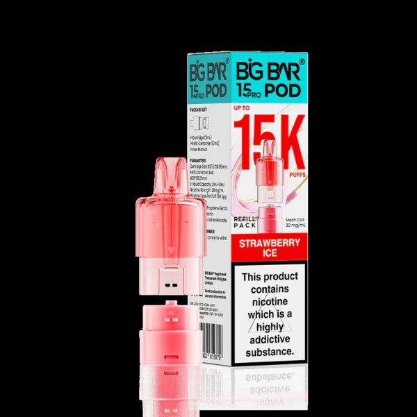 Big Bar 15K Pro Refill Pod – Strawberry Ice