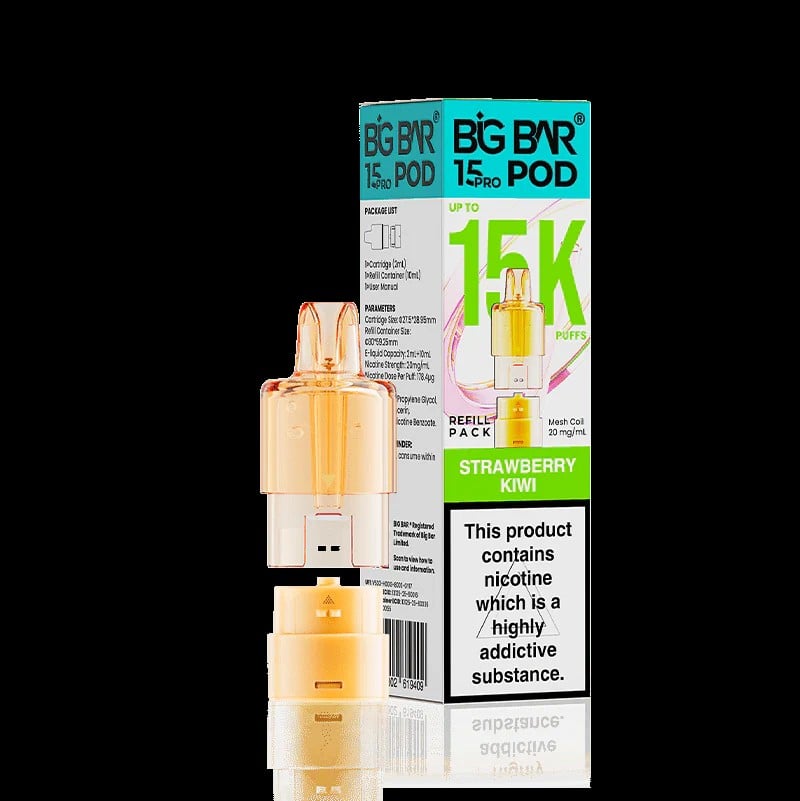 Big Bar 15K Pro Refill Pod – Strawberry Kiwi